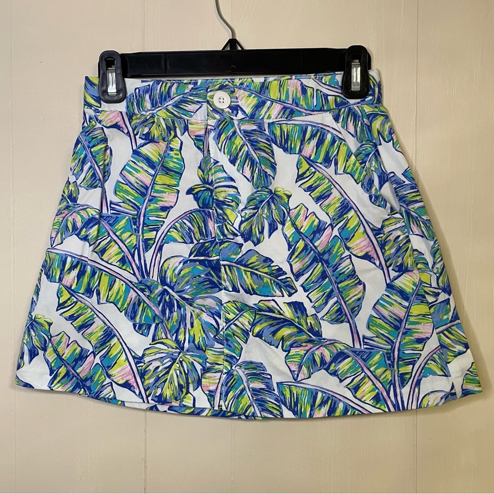Tori Richard palm skirt with pockets